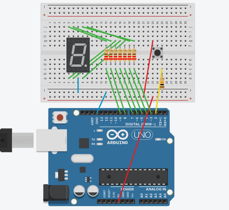 Arduinoで乱数を使ったサイコロを作り方 解説あり エンため